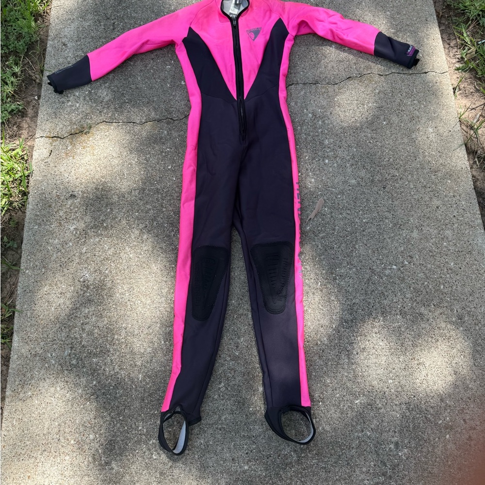 Women's Pink and Black Henderson Aquatics Dive Skin SCUBA Diving Wetsuit